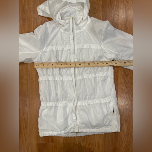 AVALANCHE Full Zip Jacket Weather Shield Running Shell White Women's Size MEDIUM - Picture 6 of 6